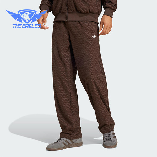 Adidas/阿迪达斯正品三叶草华夫格男士经典时尚梭织直筒裤JP4428