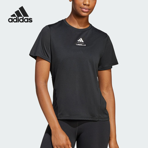 Adidas/阿迪达斯正品LES MILLS女士健身训练运动短袖JJ1431