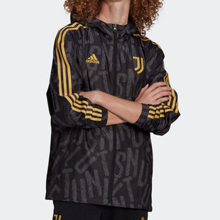 男子JUVE Adidas 新款 当季 WINDBREAKR梭织外套FR4220 阿迪达斯正品