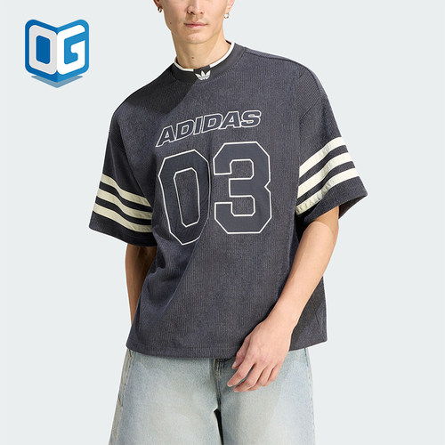 Adidas/阿迪达斯正品三叶草KNITFOTBALJERSEY经典短袖T恤KU9192