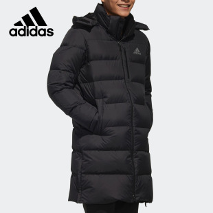 Adidas/阿迪达斯冬季男子中长款连帽户外羽绒服CK0973