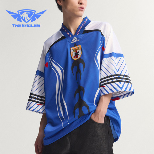 Adidas/阿迪达斯正品夏季男士运动足球针织V领球衣短袖T恤KD5984