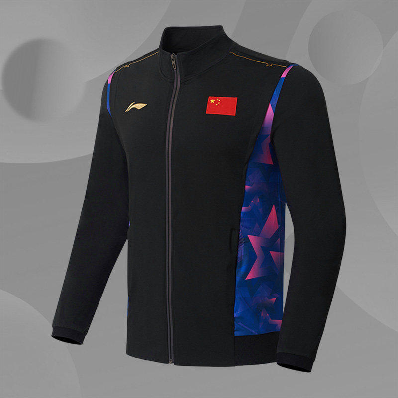 Lining/李宁正品乒乓球队世乒赛男子领奖服国潮运动外套AYYS021