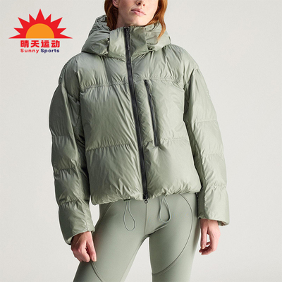 Adidas/阿迪达斯正品2025冬季款女士日常连帽保暖耐穿棉服JX4339