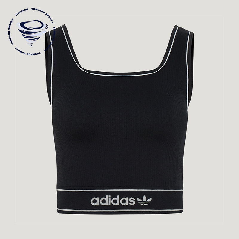 Adidas/阿迪达斯正品女士经典时尚透气休闲运动背心T恤LF4590
