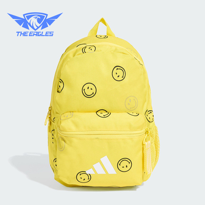 Adidas/阿迪达斯正品SMILEYWORLD男女经典运动满印双肩包JX5643