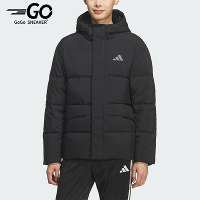 Adidas/阿迪达斯正品LINEAR男士休闲连帽运动耐穿羽绒服KQ5519