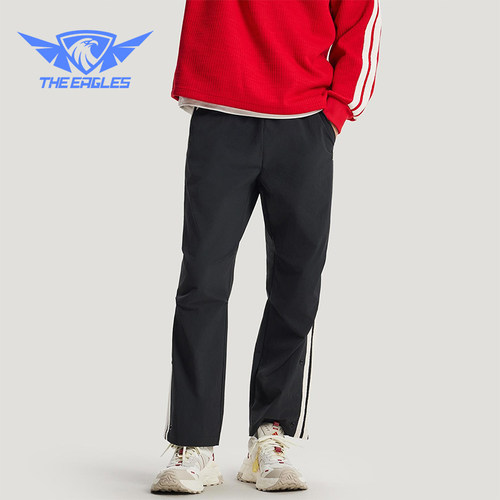 Adidas/阿迪达斯正品春秋男士休闲拒水梭织直筒运动长裤KR3077