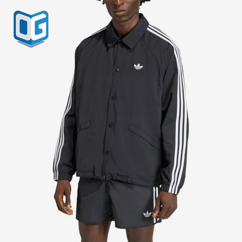Adidas/阿迪达斯正品三叶草三条纹教练夹克男经典夹克外套KE3598