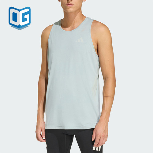 Adidas/阿迪达斯正品夏季款男士轻盈透气跑步运动无袖背心JZ7729
