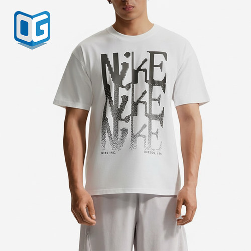 Nike/耐克正品新款男白黑色跑步柔软简约短袖T恤IH1362-100