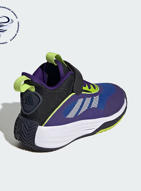 Adidas/阿迪达斯正品新款儿童缓震运动中帮耐磨篮球鞋JQ3498