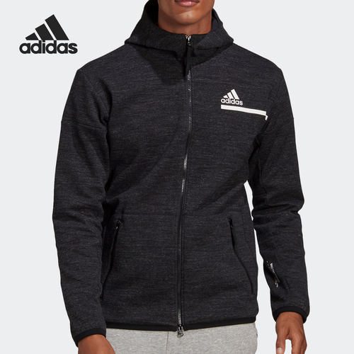 Adidas/阿迪达斯正品当季新款男子运动休闲训练连帽外套GU2077