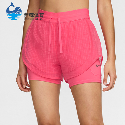 耐克女士跑步二合一运动短裤