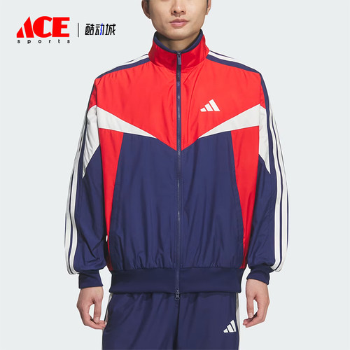 Adidas/阿迪达斯正品Sportswear新款男红蓝色经典夹克外套KF3678