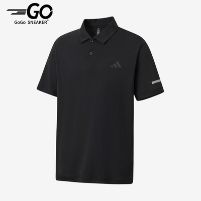 Adidas/阿迪达斯正品新款男黑色时尚简约短袖Polo衫KX2745
