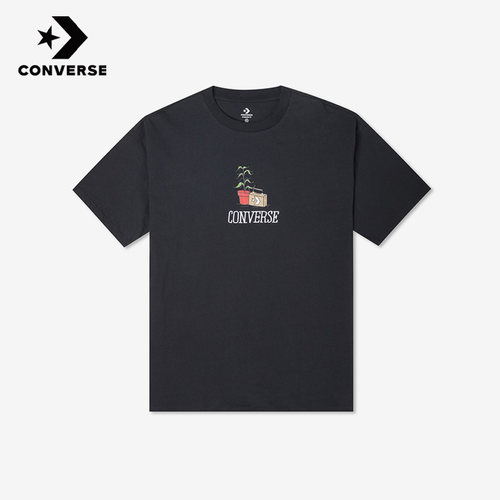 Converse匡威正品夏季新款男子休闲运动透气印花短袖T恤10023266