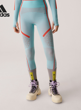 Adidas/阿迪达斯正品TST LEG 女士高腰紧身针织运动裤HY1126
