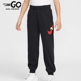 IQ3935 Sportswear大童休闲松紧腰束脚印花长裤 010 耐克正品 Nike