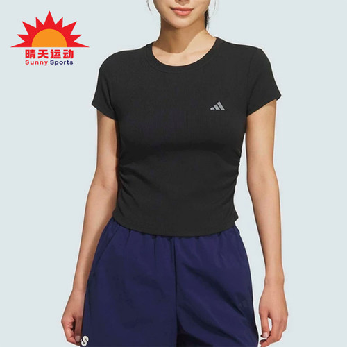 Adidas/阿迪达斯正品圆领套头短款短袖T恤经典新款短袖T恤KH2653