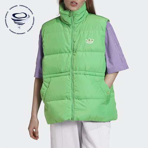 Adidas/阿迪达斯正品三叶草女士宽松时尚经典保暖羽绒马甲GD2521