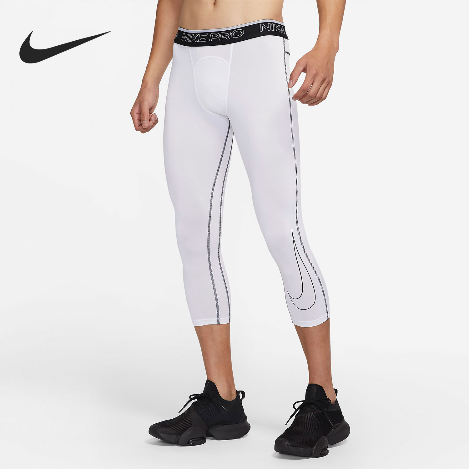 Nike/耐克官方正品PRO男子健身跑步运动训练紧身七分裤DD1920-100