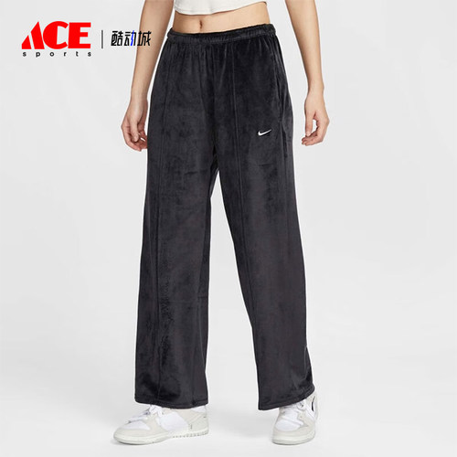 Nike/耐克正品2025春季新款女士运动中腰加绒长裤HJ0923-010
