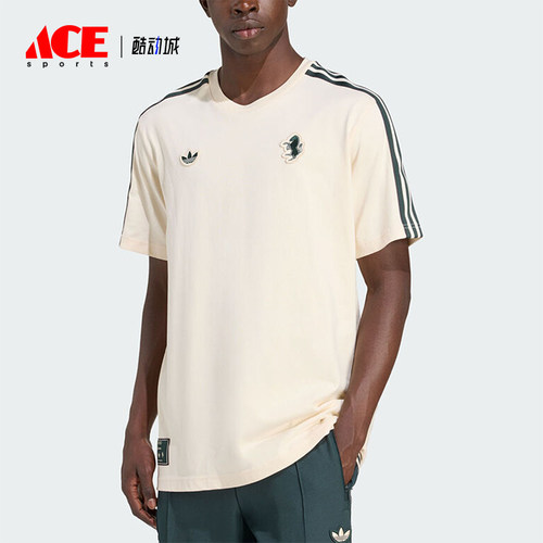 Adidas/阿迪达斯正品三叶草男士圆领套头透气运动短袖JM9453