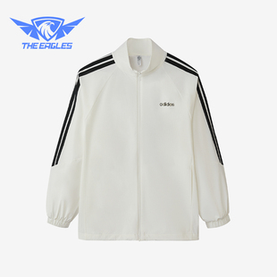 Adidas/阿迪达斯正品新款女士运动保暖经典拉链立领夹克KQ5371