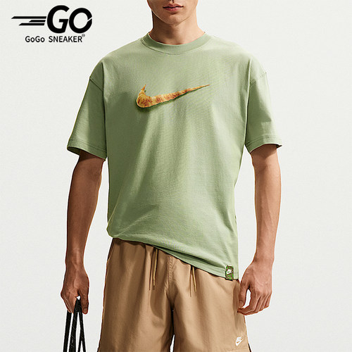Nike/耐克正品2026夏季男士宽松针织经典休闲运动T恤FZ7955-370