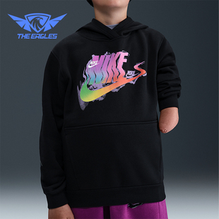 Fleece大童针织加绒针织连帽卫衣IO0750 Club 010 耐克正品 Nike