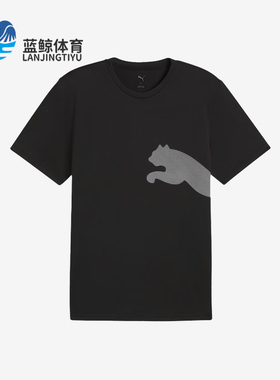 Puma/彪马正品2025夏季款男士针织透气经典跑步运动短袖527364-01