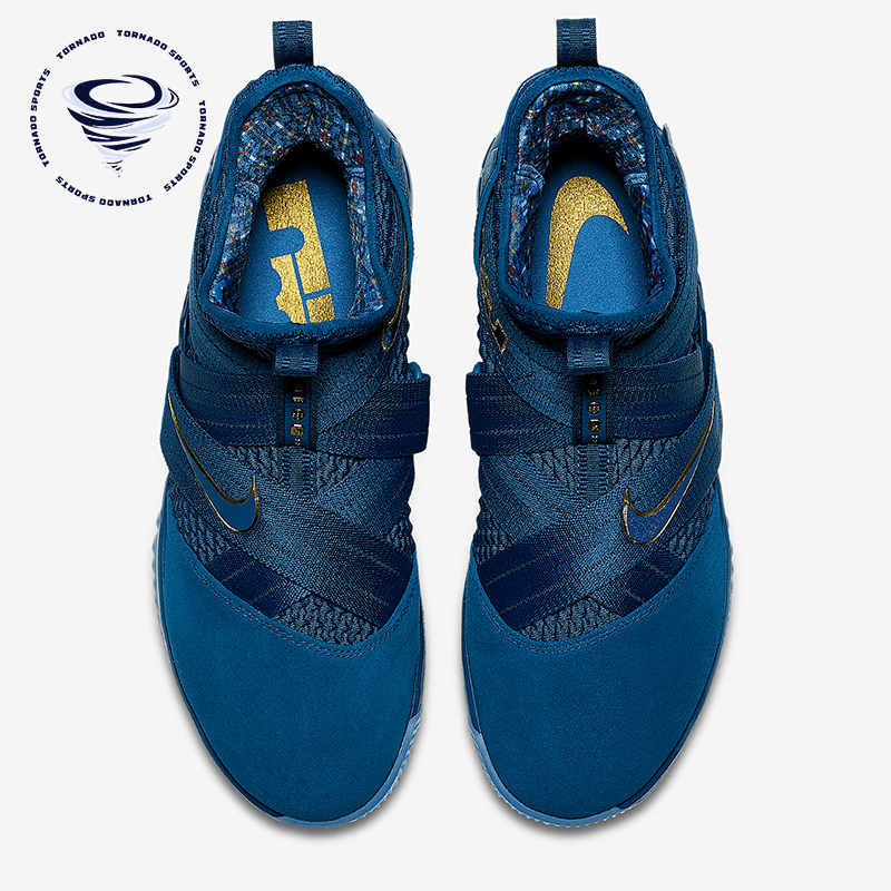Nike/耐克正品詹姆斯士兵12男士中帮实战篮球鞋AO4055-400