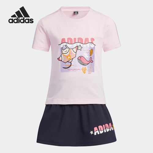 阿迪达斯正品小童运动套装