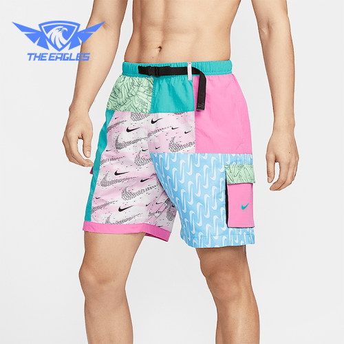 Nike/耐克正品Swim Voyage男士经典舒适旅行多色短裤FZ7373-343