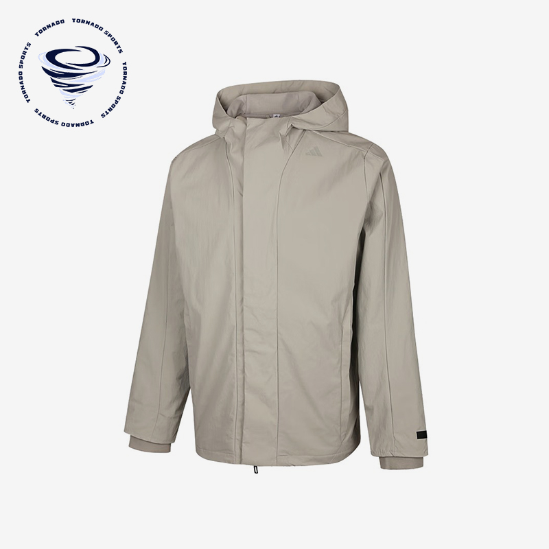 Adidas/阿迪达斯正品2025秋季款男士休闲连帽运动户外外套KS6484