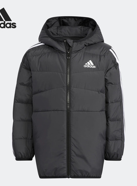 Adidas/阿迪达斯正品LK 3S LT DOWN小童连帽保暖羽绒服HM9694