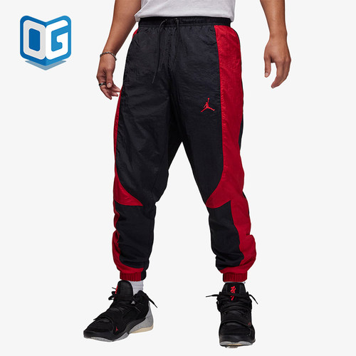 Nike/耐克正品JORDAN男士经典梭织透气束脚运动长裤DX9374-013