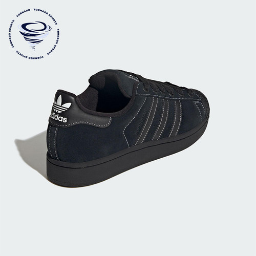 Adidas/阿迪达斯正品三叶草男女休闲皮革耐磨系带日常板鞋KI9520
