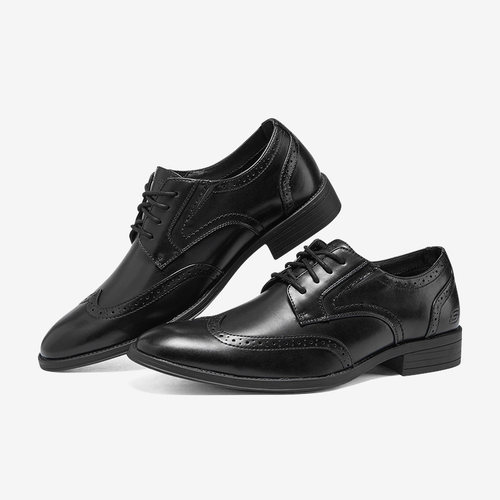 Skechers/斯凯奇正品新款男子休闲商务正装尖头低帮皮鞋