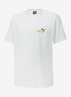 Puma/彪马正品秋冬季新款印花男女运动休闲短袖T恤678008-02
