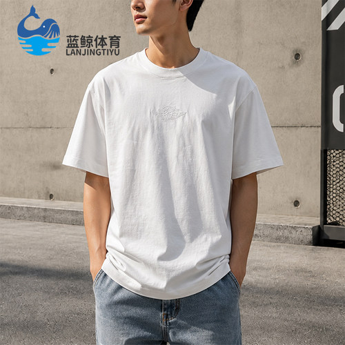 Nike/耐克正品JORDAN男士透气运动休闲简约短袖T恤DX5783-100