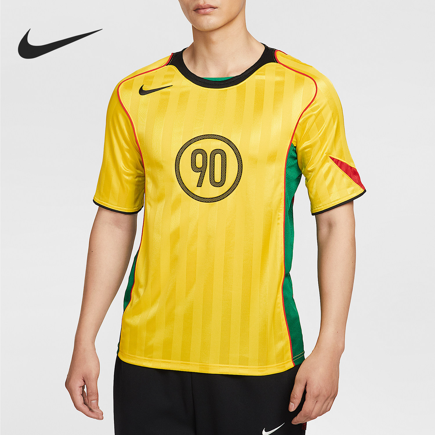 Nike/耐克官方正品Total 90男士网眼拼接透气足球短袖IB4219-719