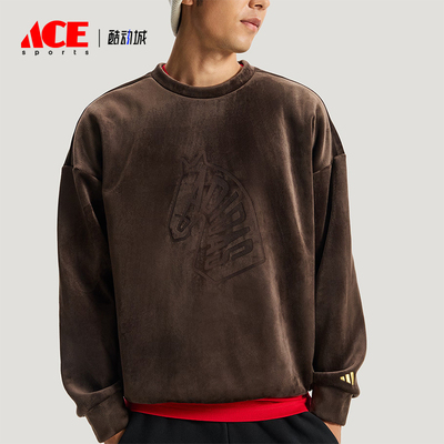 Adidas/阿迪达斯正品NYR GFX SWT男士亲肤潮流加绒休闲卫衣KE4067