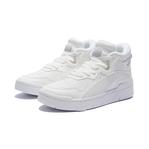 Lining/李宁正品惟吾 MID WNTR女子保暖高帮经典休闲鞋AGCS324