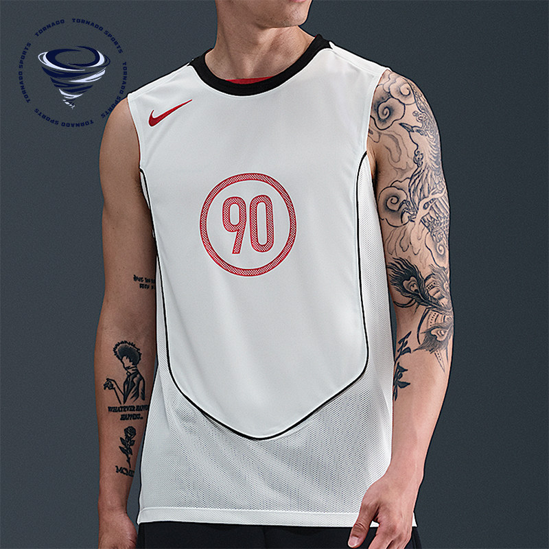 Nike/耐克正品Dri-FIT男士透气足球训练无袖运动背心HV1181-133