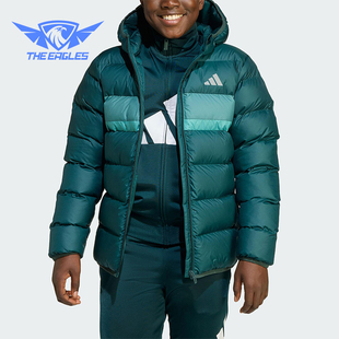 款 2025秋季 大童日常连帽耐穿保暖棉服JL7437 阿迪达斯正品 Adidas