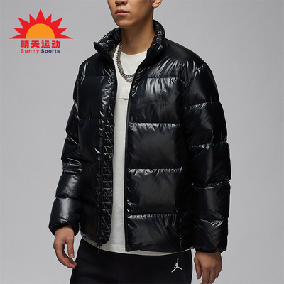 耐克男士亮面宽松保暖防风羽绒服