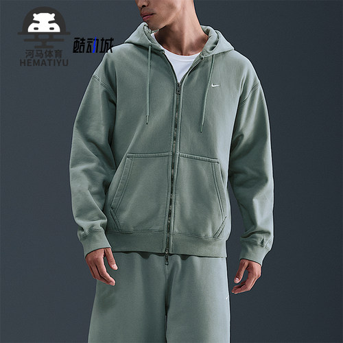 Nike/耐克正品Solo Swoosh男士运动针织宽松加绒外套HV1085-364