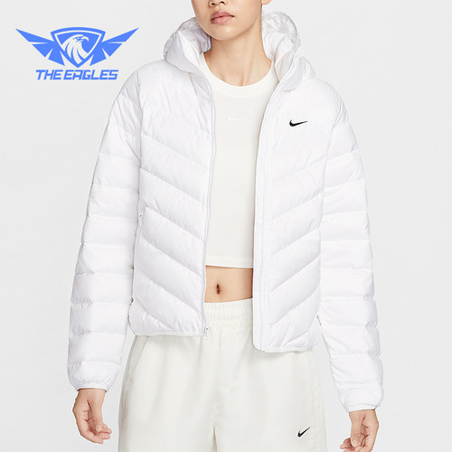 Nike/耐克正品冬季女士运动保暖轻质连帽夹克羽绒服HV5106-100